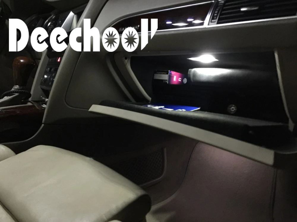 Автомобильные светодиодный ные лампы deechooll 12 шт. для Ford Mondeo MK4 Canbus внутренние фары