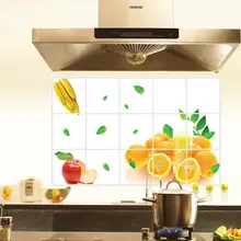Кухонная наклейка от масляных брызг доказательство фрукты наклейки с изображением термостойкая Водонепроницаемая плитка стикер украшение дома