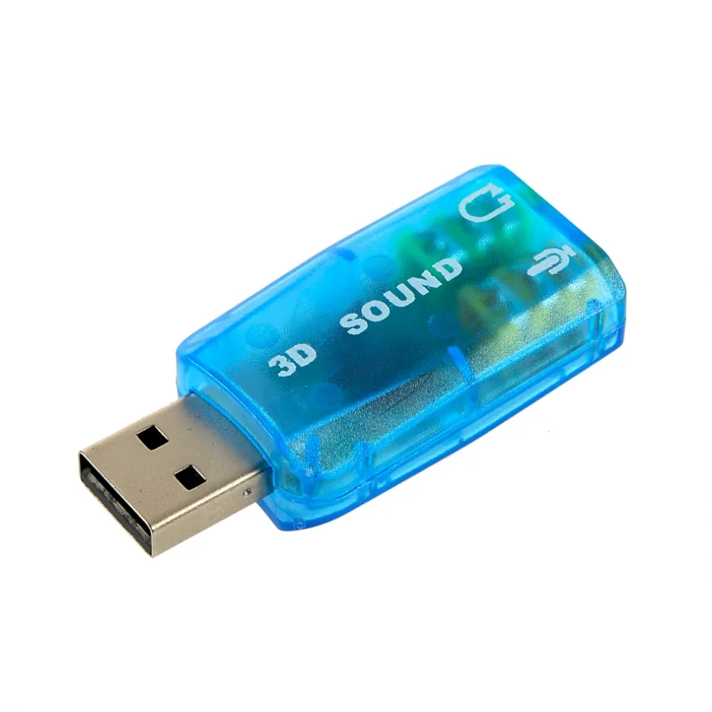 3D Аудио карта USB 1,1 Mic/адаптер для динамиков объемного звука 7 CH для ноутбука