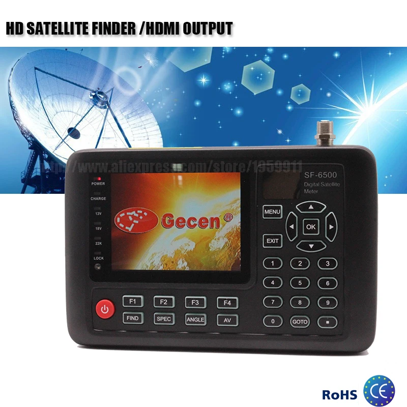 HD Digital Satellite Finder For Satellite TV Receiver With 3.5''TFT LCD