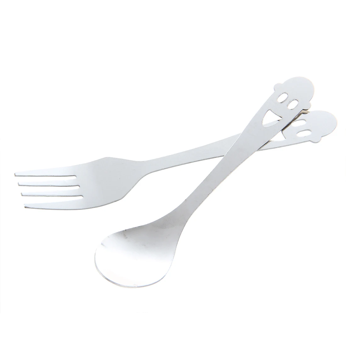 Smiling Smiley Face Spoon Fork Set Kitchenware Tableware-in Storage