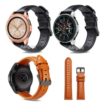 

Leather Watch Band Strap for Samsung Galaxy Watch 42mm Replacement Wrist bands strap for galaxy watch 46mm Men Women Bracelet
