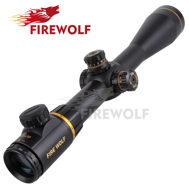 

Fire Wolf 5-15X50SF Golden Optics Riflescope Side Parallax Tactical Hunting Scopes Rifle Scope Mounts For Airsoft Sniper Rifle