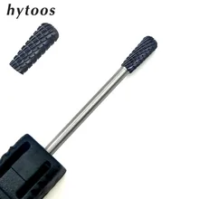 HYTOOS Black Tungsten Carbide Nail Drill Bit 3/32″ Rotary Burr Manicure Cutters Drill Accessories Nail Milling Tools