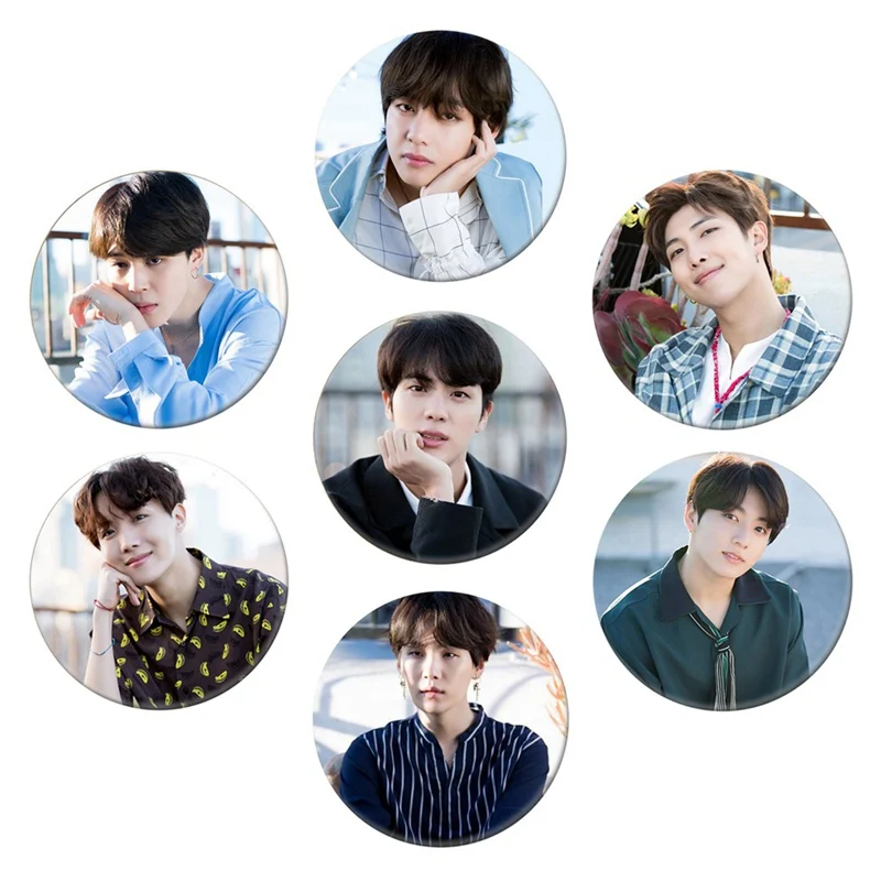 

Korean KPOP BTS Bangtan Boys Album WINGS Brooch Pin Badge Accessories For Clothes Decoration Fashion Brooch