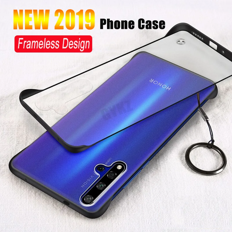 Роскошный прозрачный чехол GYKZ для Huawei Honor 20 Pro Ультратонкий без рамки телефона |