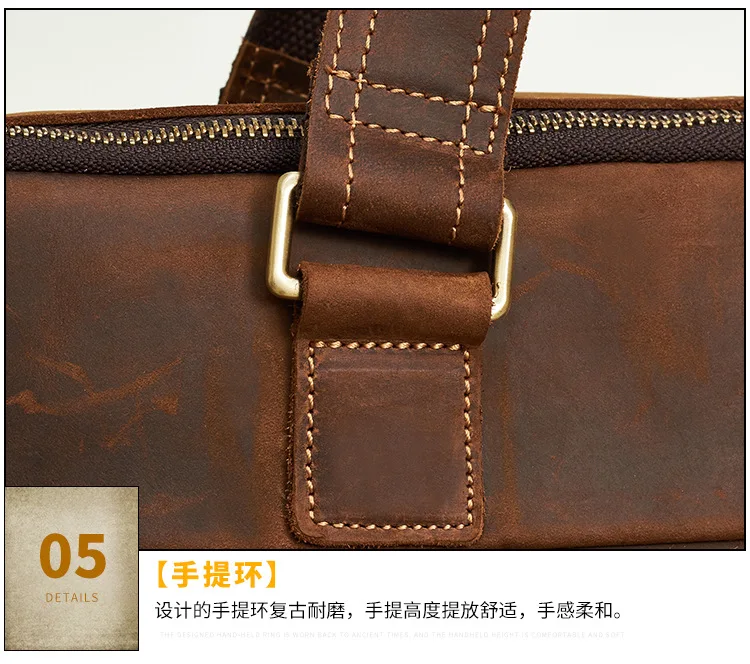 Crossten мужской портфель из натуральной кожи, сумка через плечо, 15 дюймов, сумка для ноутбука, мужская деловая сумка на плечо из воловьей кожи