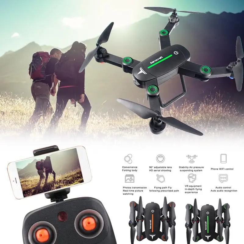 

Drone With Camera RC Airplane F16 Foldable WIFI 4CH Camera Altitude Hold Hover Remote Control Quadcopter Selfie Drone