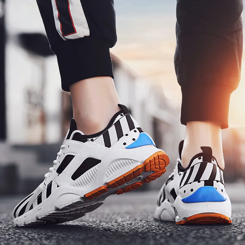 Seasonal Tide Shoes Male Motion Casual Shoes Ventilation Run Shoe Student Basketball Shoe 2019 Sneakers Zapatos De Hombre Scarpe