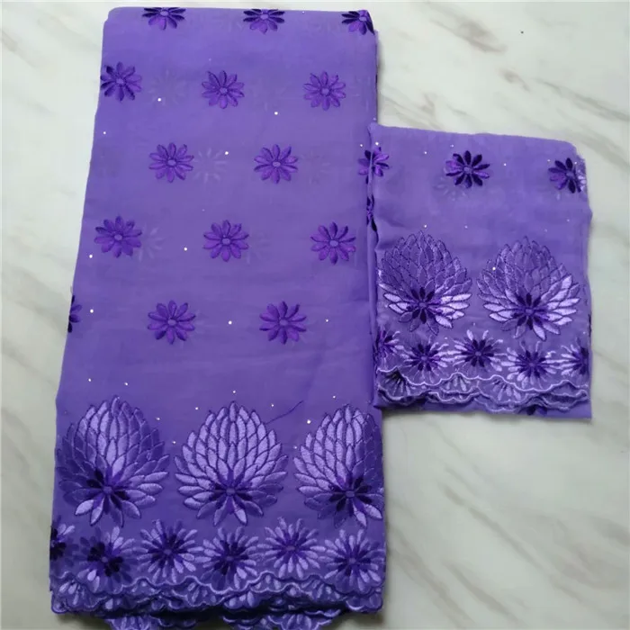 

Graceful wedding/party African cotton lace fabric and 2Y Swiss voile lace formaking party dress ECV12(5+2y) many color