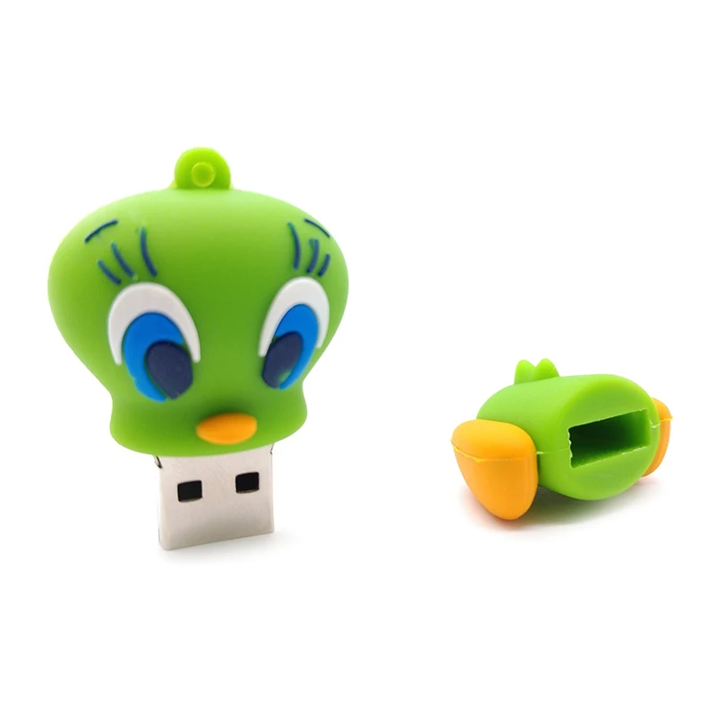 2-usb-flash-drive-USB2-0-catoon-cute-duck-Real-capacity-lovely-Tweety-Bird-pen-drive