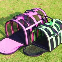Летние дышащие собака кошка сумка Портативный складной щенок сумка TRAVEL Tote плеча чемоданчик небольшой Товары для домашних животных
