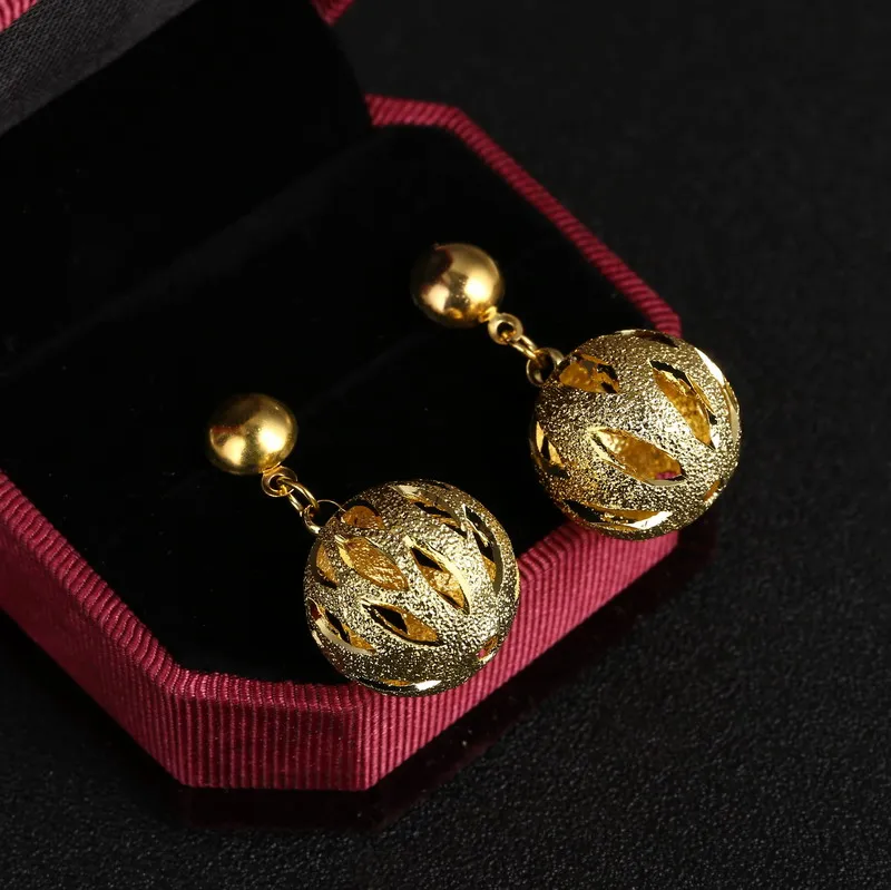 Дубай позолоченный посеребренный шар Ювелирный Набор Ожерелье Браслет-манжета Серьги Браслеты Африканский Бисер Ювелирные наборы для женщин