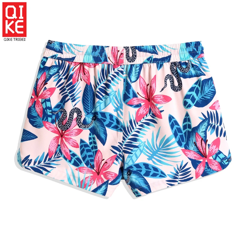 Women's summer Swimming trunks hawaiian swimsuit quick dry surfing board shorts joggers board shorts briefs mesh beach shorts