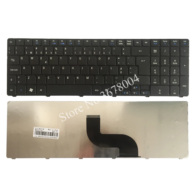 Фото Для Acer Aspire 5738 5738 г 5810 5252 7739 7739g 7739Z 7739ZG 8940 5560(15') 5560G 5253G 5250 7540G португальский PO Клавиатура ноутбука №1