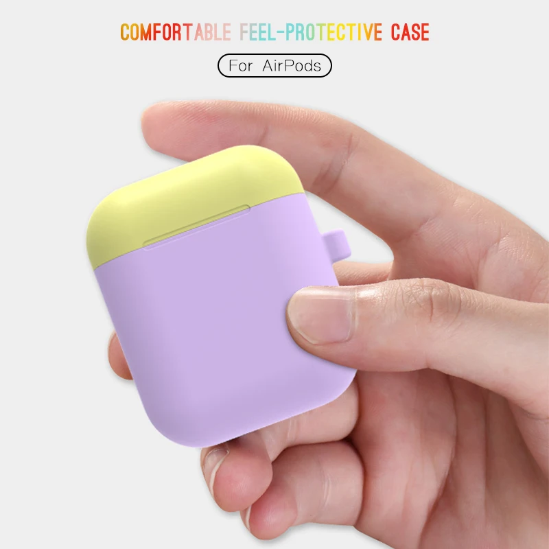 Для Airpods чехол для телефона Apple Air Pods 360 Защитные чехлы наушников с