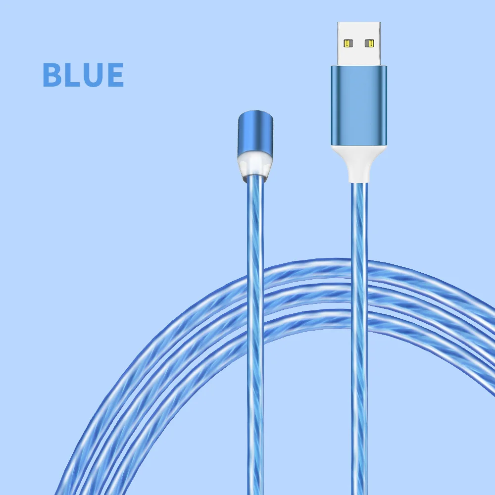 Быстрый usb-кабель для iPhone X XS MAX XR 8 7 зарядный кабель мобильного телефона зарядное устройство Шнур USB кабель для передачи данных для samsung S7 Micro зарядное устройство - Цвет: Blue Micro Cable