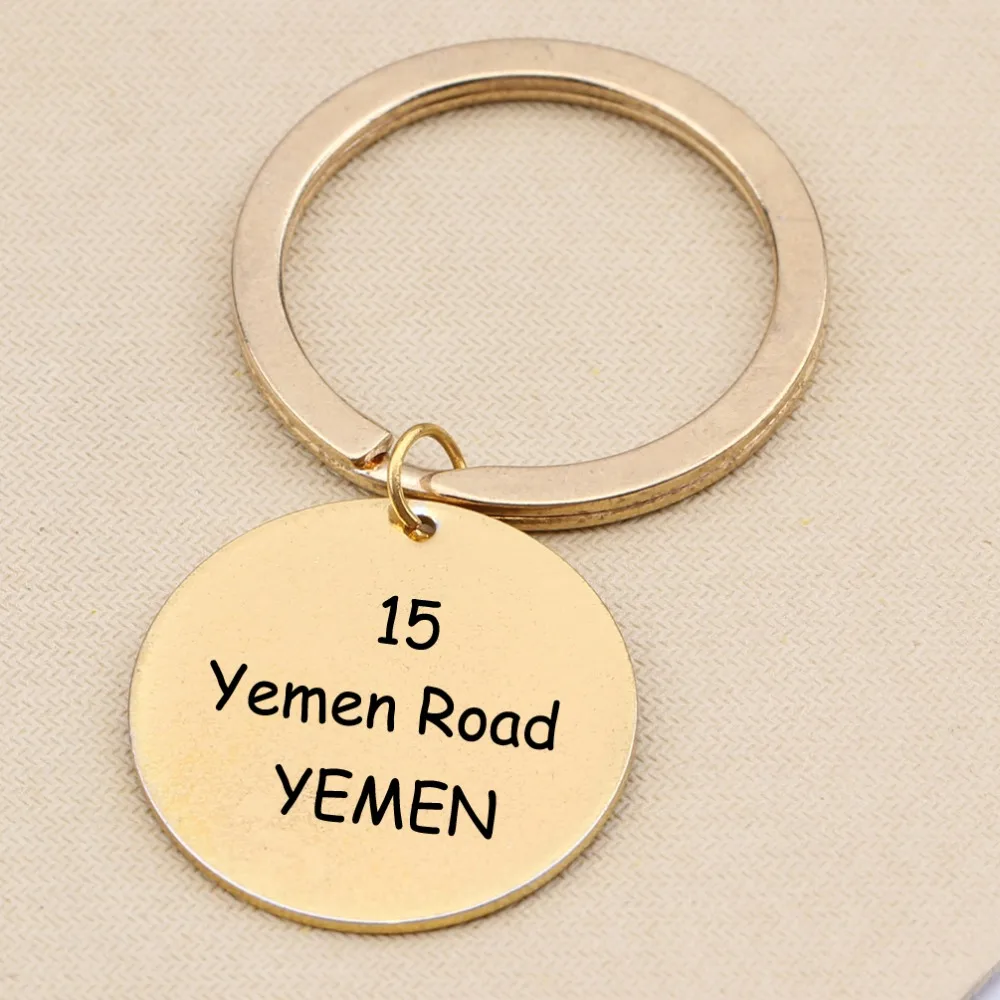 15 Yemen Road Yemen Letter Chandler Bing с героями телесериала «друзья» Вдохновленный брелок лучшие друзья брелок Забавный брелок подарки