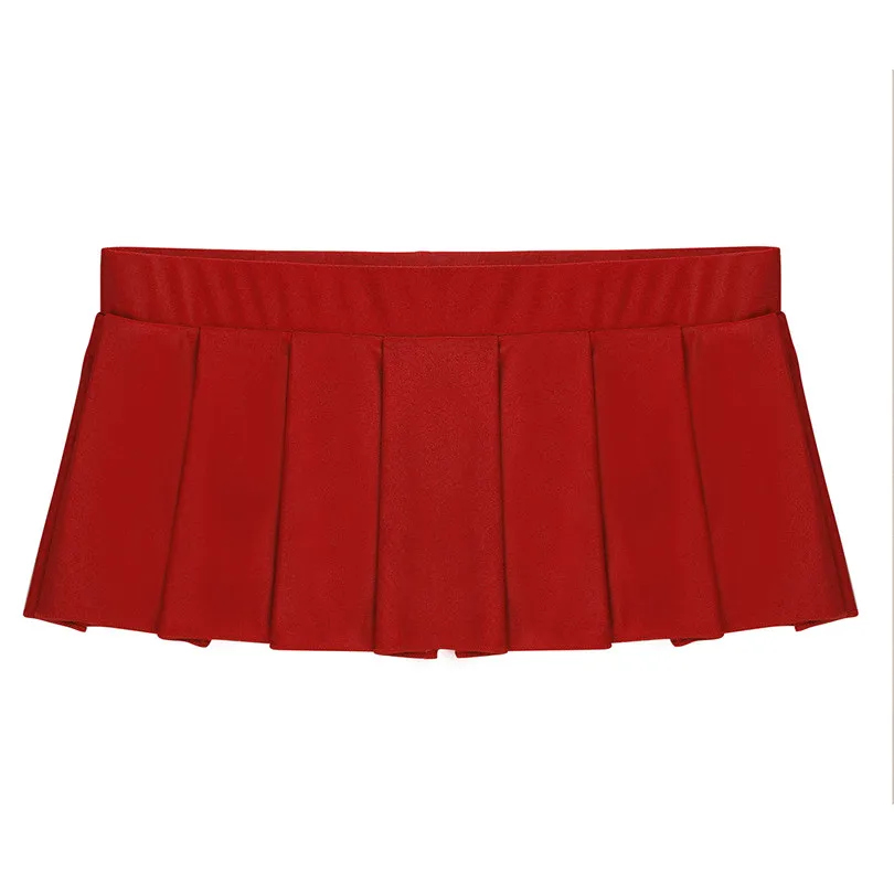 Женская сексуальная однотонная плиссированная мини-юбка с низкой посадкой для школьниц, ночная рубашка для вечеринки, Клубная одежда, Женская эластичная мини-юбка
