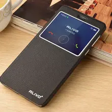 Huawei honor 6x чехол высокого качества из искусственной кожи смарт-чехол для huawei honor 6x флип-чехол alivo фирменный#0322