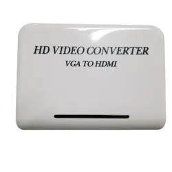 Аудио VGA к HDMI HD HDTV 1080 P видео конвертер адаптер для компьютера PC Тетрадь DVD и игровой консоли преобразования коробка