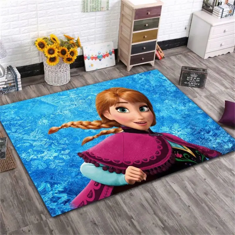 Disney холодное сердце Эльза Анна ковер мультфильм принцесса милый ковер для детской комнаты Скандинавская сказка девушка спальня гостиная одеяло - Цвет: see chart