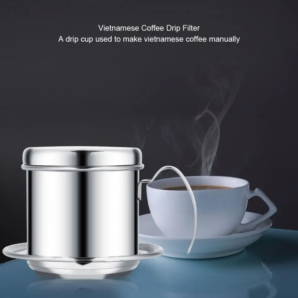 Портативный Нержавеющая сталь вьетнамский кофе фильтр для кофеварки Кофе производитель высокое качество фильтр для капельного кофе горшок инструмент для фильтра аксессуары