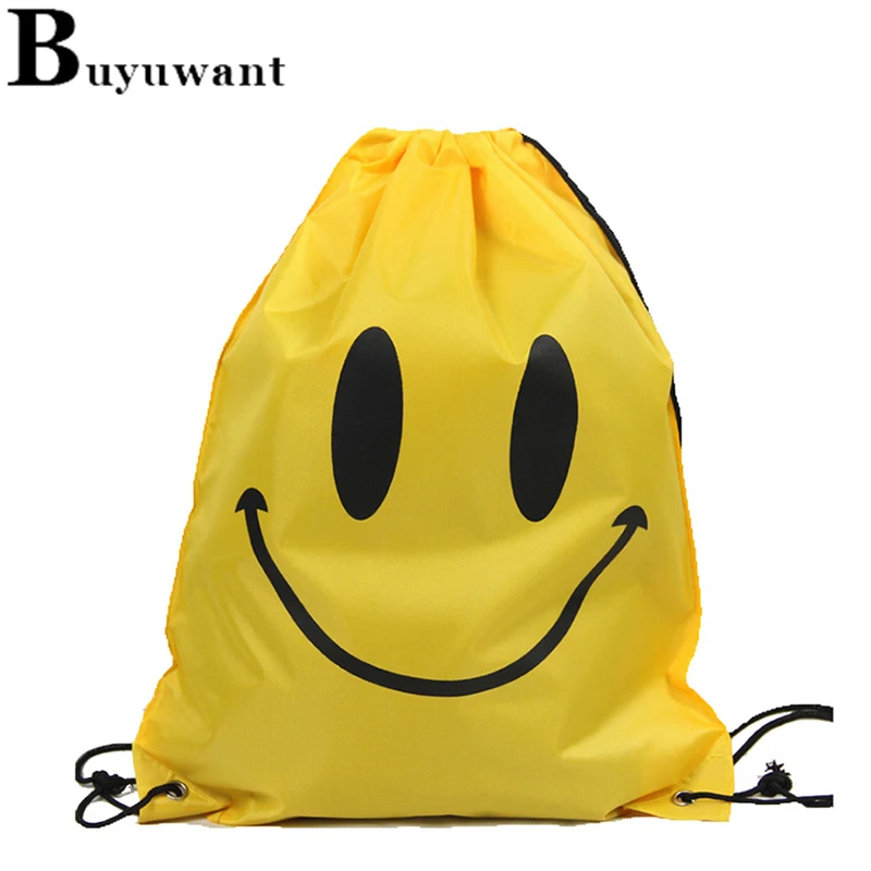 face drawstring bag