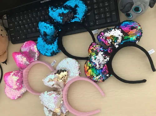 

IVYYE Mickey Bowknot Anime Party Holiday Decorations Hair Accessories Bobby Pins Hairband Hairpin Rope Child Girls New