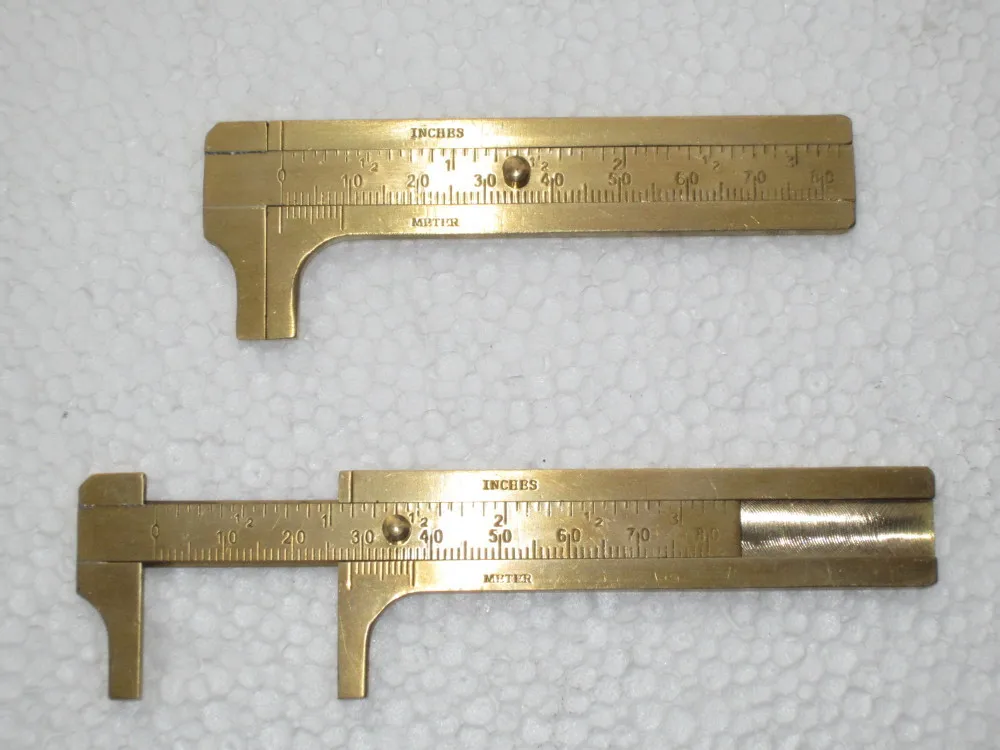 Brass Gauge &jewelry making tool Brass Caliper 80MM double scale Slide