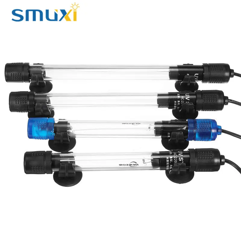 

Smuxi Submersible UV Light Sterilizer Ultraviolet Lamp 5W 7W 9W 11W for Aquarium Disinfect Fish Tank Disinfect Lighting 220-240V