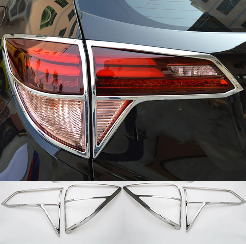 

CHROME TAILLIGHT REAR LIGHT LAMP COVER TRIM MOLDING GARNISH STYLING BEZEL GARNISH FOR HONDA VEZEL HRV HRV-V 2015 2016 2017 2018