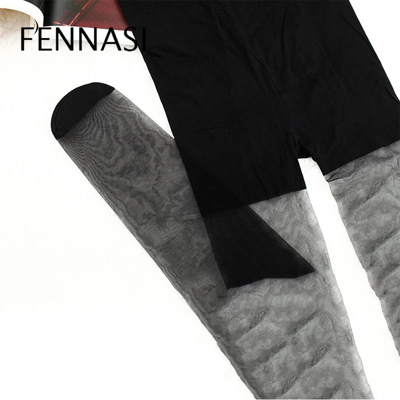 Весенне осенние пикантные тонкие прозрачные женские колготки FENNASI нейлоновые с