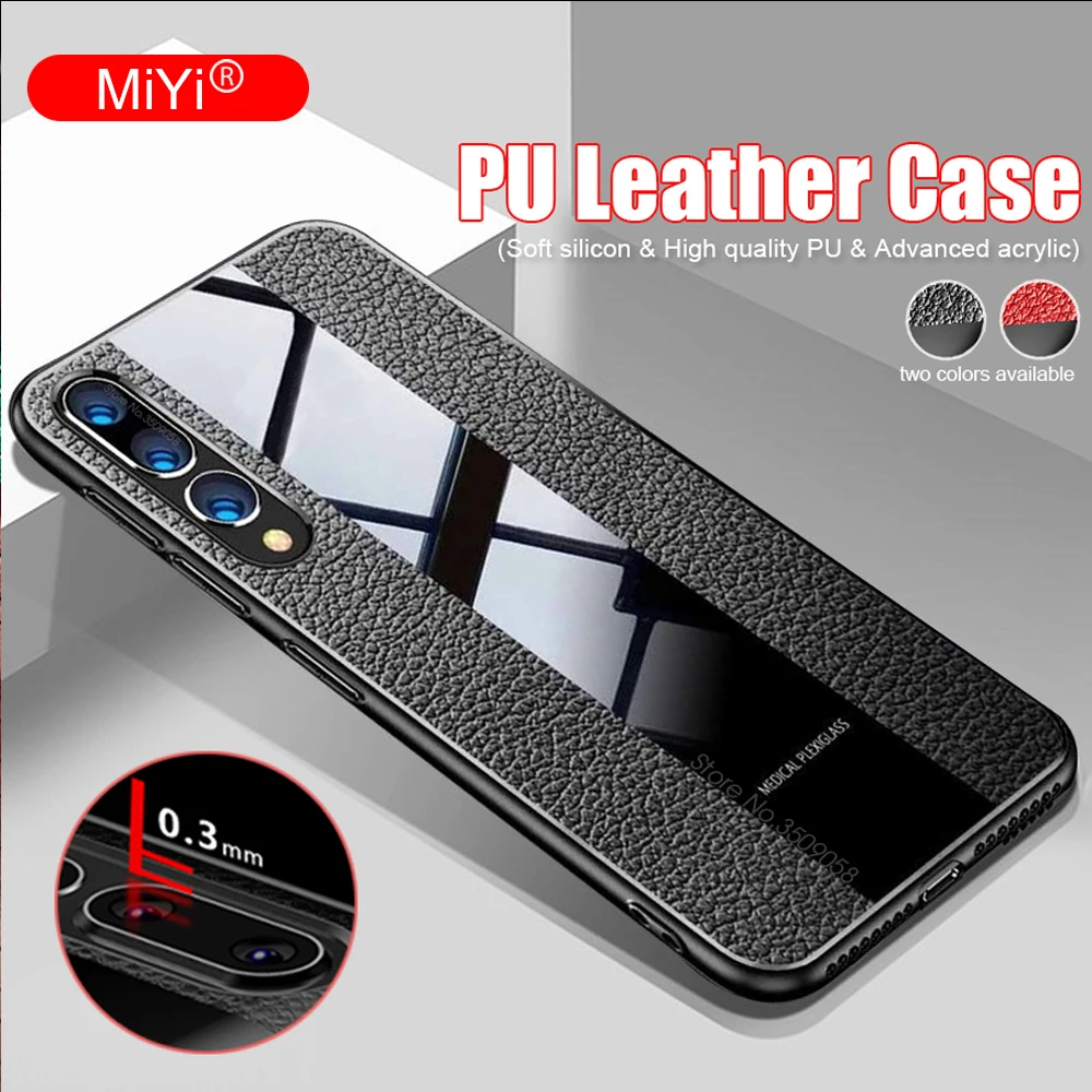 

Luxury PU Leather Phone Cases For Huawei P 20 Light Case Cover Silicone Case For Huawei P20 Lite Pro P20Lite P20Pro Coque Funda