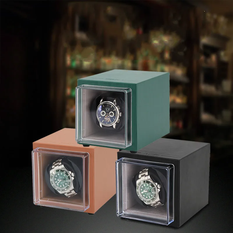 New Mini Portable Auto Silent Watch Winder Holder Display Automatic Mechanical Winding Box Jewelry Watches | Наручные часы