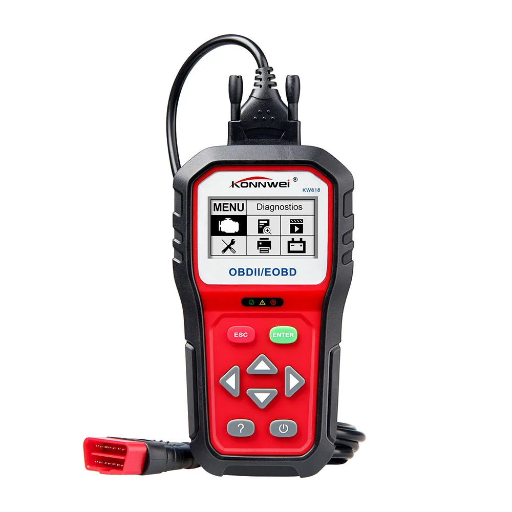 Считыватель кодов KONNWEI KW818 OBDII инструмент для диагностики двигателя автомобиля