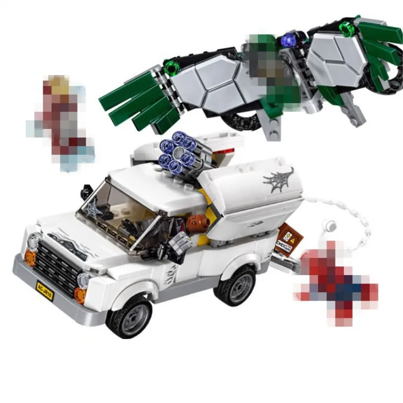 

BELA Super Heroes Beware the Vulture Building Blocks Sets Kits Bricks Movie Batman Model Kids Toys Marvel Compatible Legoings