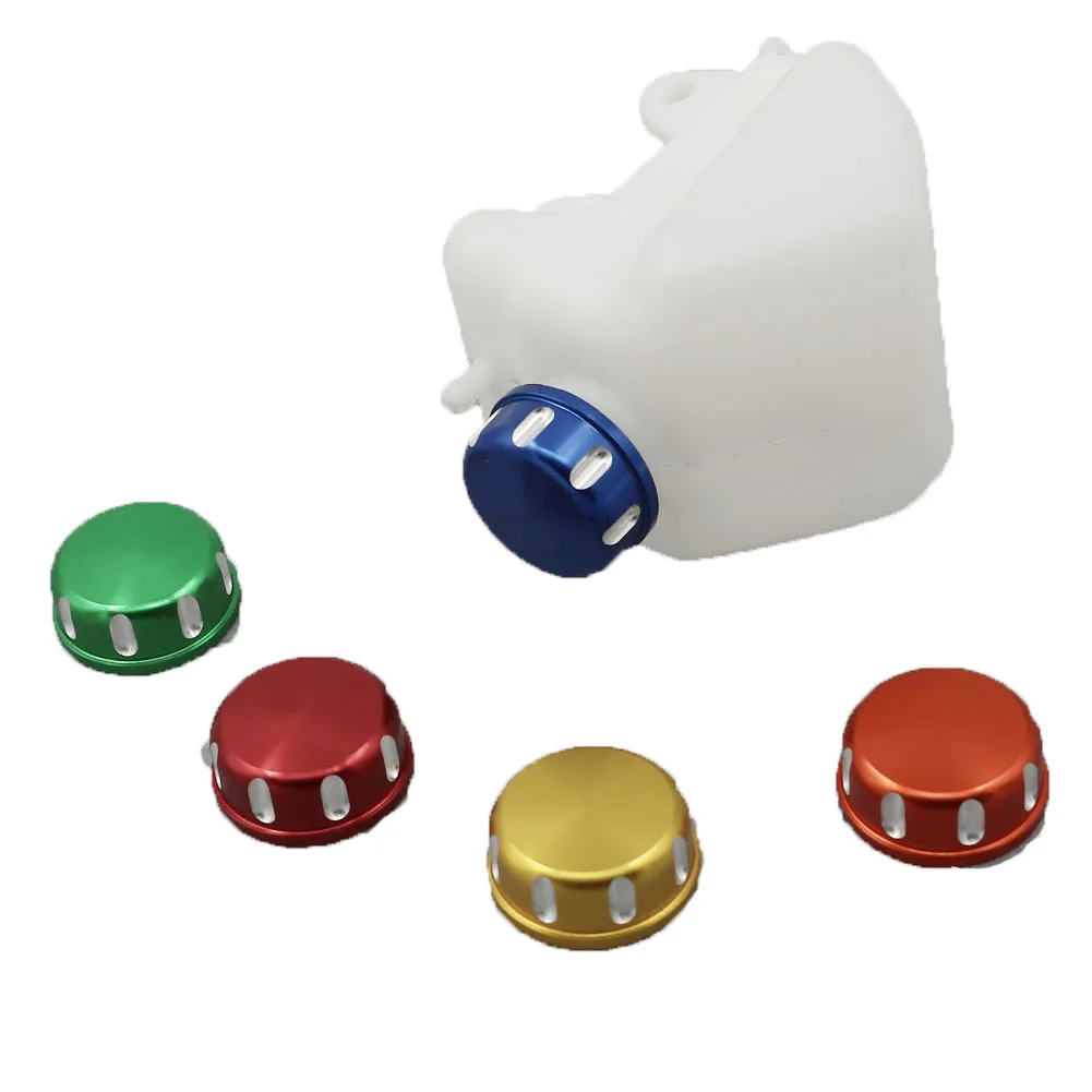 Для Kawasaki KLX250 высококачественный ABS пластмассовый бачок радиатора охладитель воды охлаждающая жидкость перелив алюминиевый сплав губ 2008 - Цвет: Синий