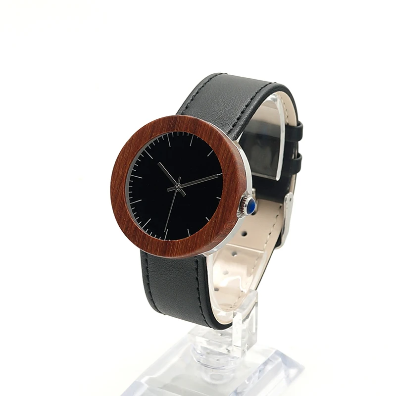 BOBO BIRD J01 Classic Women s Bamboo Wood Watch Black Dial Analog Display Wrist Watch with