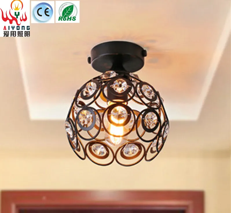==> [Free Shipping] Buy Best Such American iron crystal ceiling lamps, aisle lights small entrance hallway bathroom balcony ceiling lamps Online with LOWEST Price