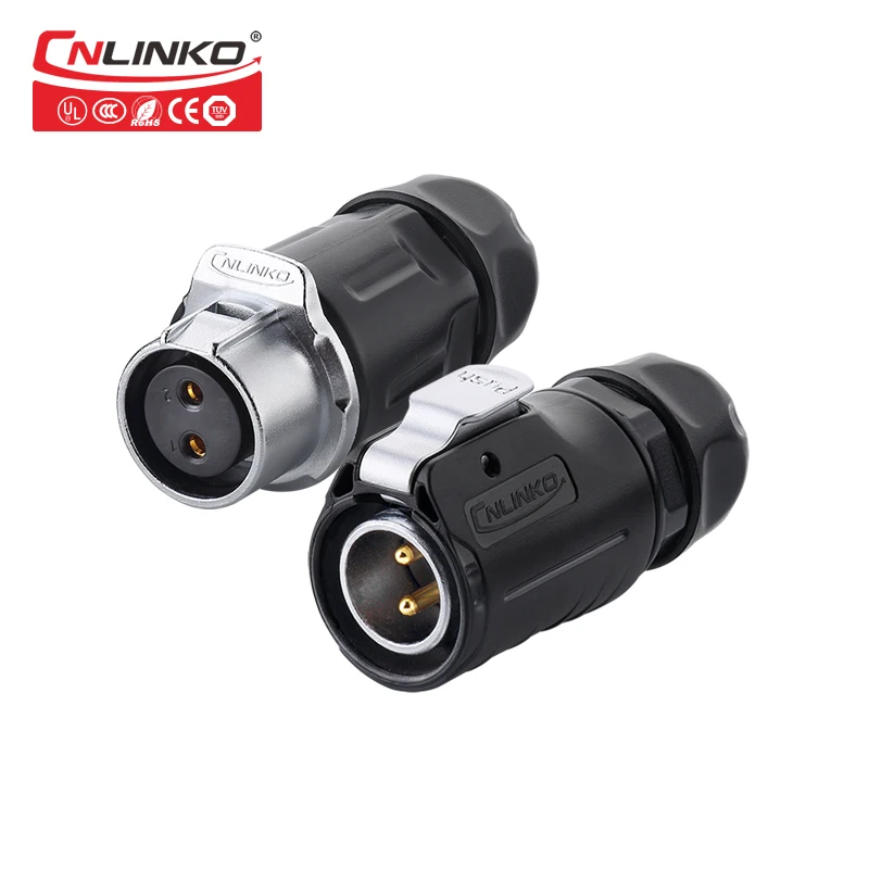 

M20 Power Connector Manufacture Provide Top Quality 2 Pin Waterproof Cable Connector DC Male Female Connector