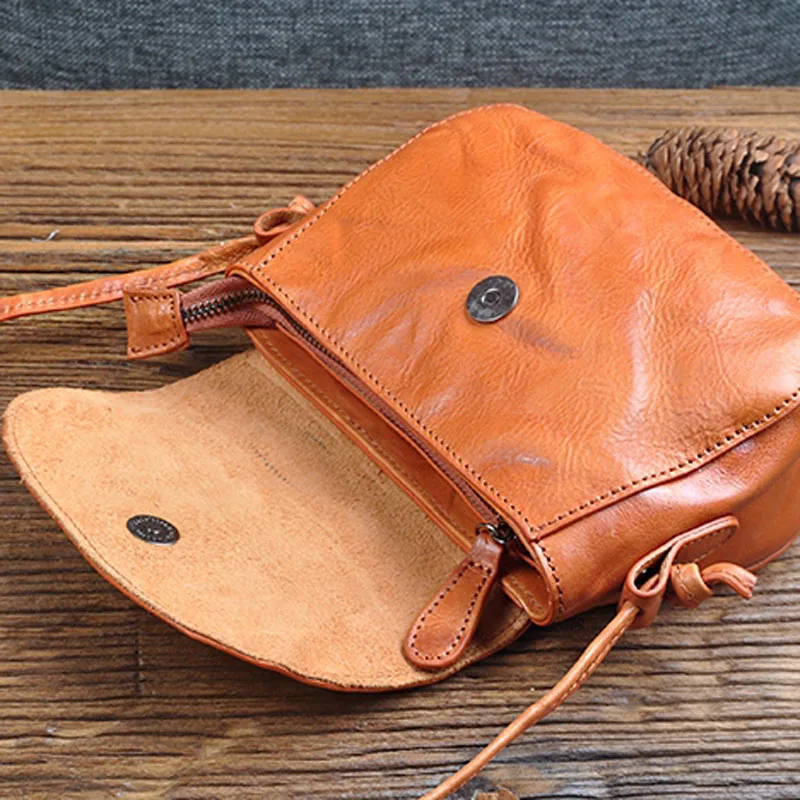 AETOO Original new bag leather handbags Sen retro retro art spring and autumn temperament fashion vegetable tanned cowhide