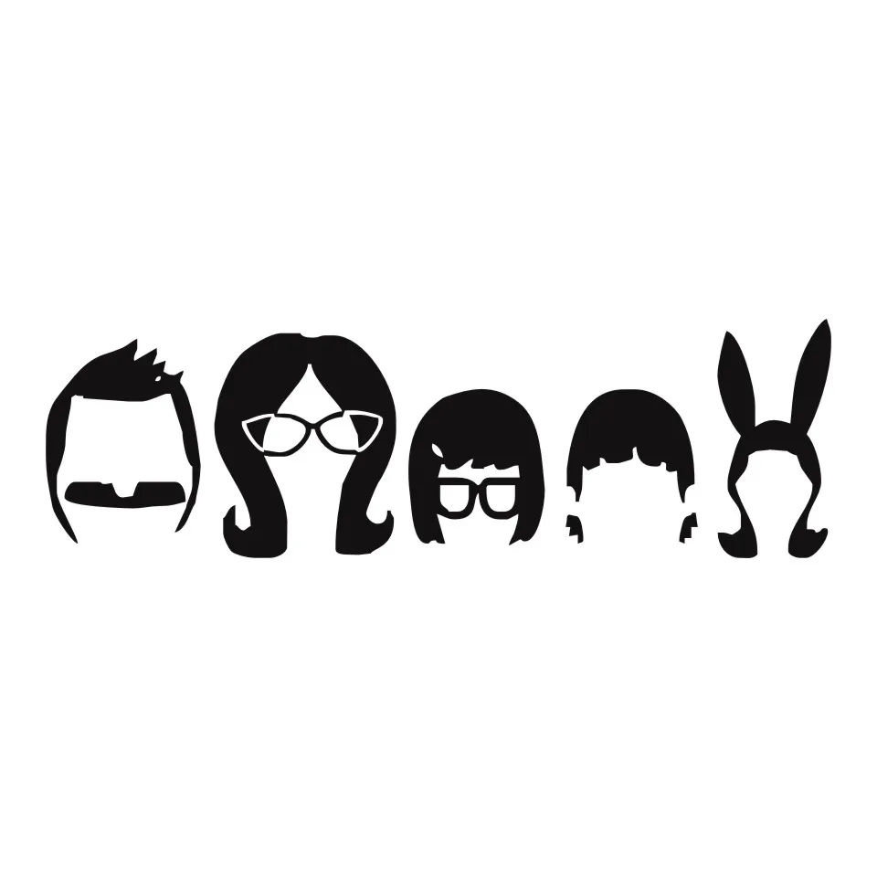 Cunymagos Bob'S Burger Family Cartoon Car Sticker Fashion Car Styling Auto Car Decal Sticker Motorcycle Wall Stickers 18.95 (3)