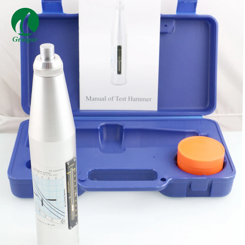 

HT-225 Resiliometer Concrete Rebound Hammer Tester Test range: 10~60Mpa Stroke of rebound hammer: 75mm