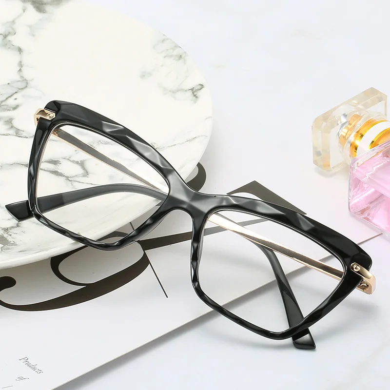 Модные квадратные оправы для очков для женщин, Прозрачная Сексуальная оправа кошачий глаз, трендовые стильные брендовые оптические компьютерные очки
