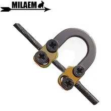 3pcs Archery Metal D Loop U Shape Ring Buckle Rope Import Aerospace Aluminum Alloy Outdoor Shooting Hunting Accessories
