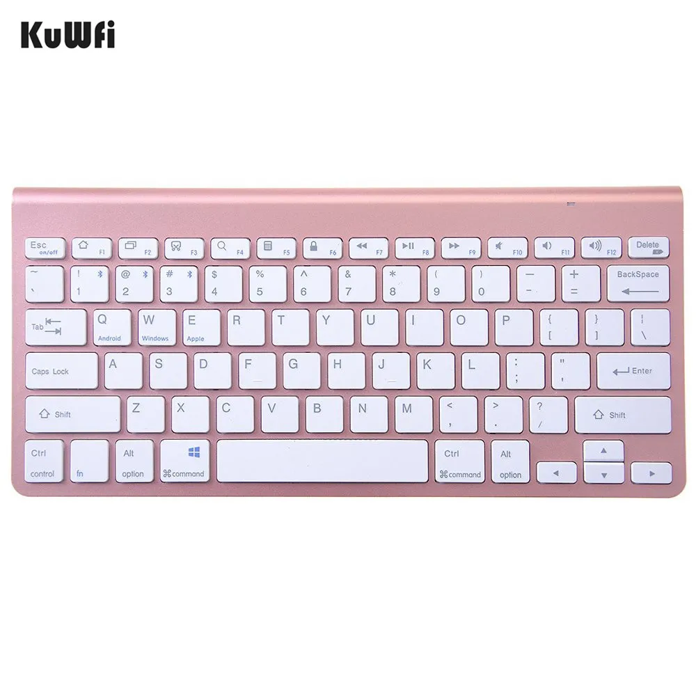 KuWFi беспроводная клавиатура K1280 Bluetooth 3,0 URCO Ultraslim портативный мультимедиа для Apple iPad MacBook Android телефон ПК планшет