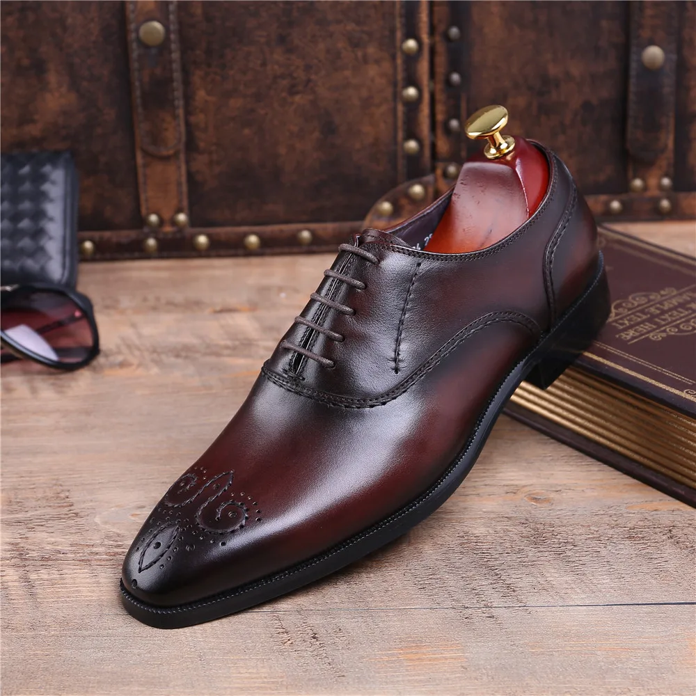 Goodyear/туфли с рантом; цвет черный, коричневый; мужские оксфорды; свадебные туфли из натуральной кожи; деловые туфли; Мужские модельные туфли