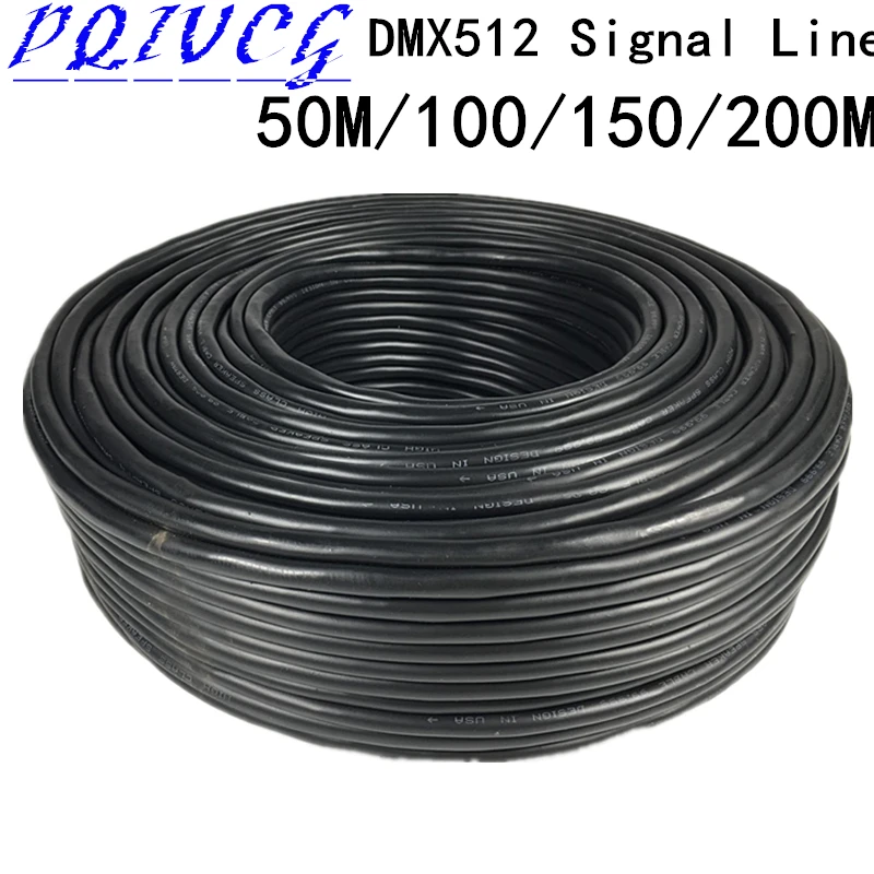 50 м/100 м/150 м/200 м DMX сигнальные линии 3-контактный кабель профессиональное