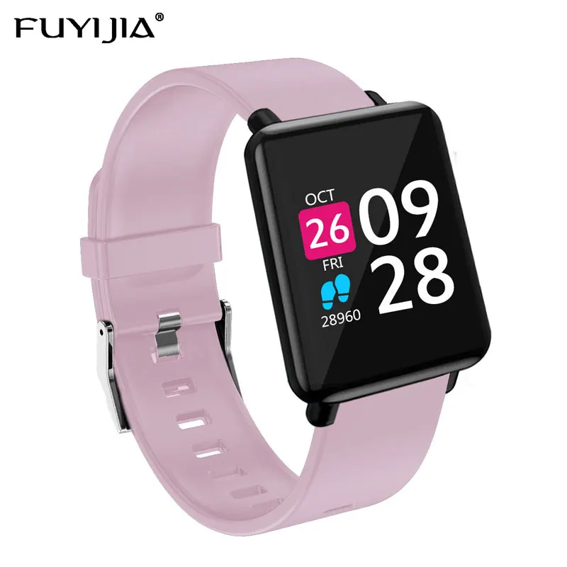 FUYIJIA Big Screen Woman Watch Sports Smart Watch Ladies Men clock Waterproof Heart Rate Blood Pressure Blood Oxygen Monitoring